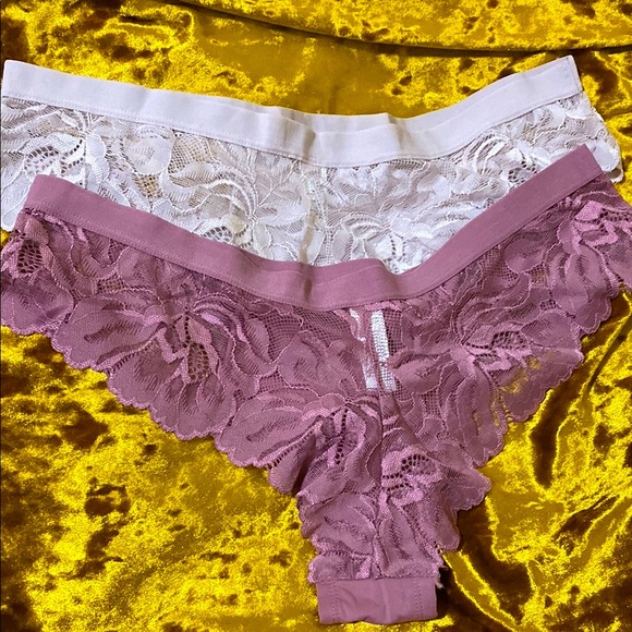 NWOT Lace Intimates Set - Pink Gray and Mauve - Picture 1 of 3